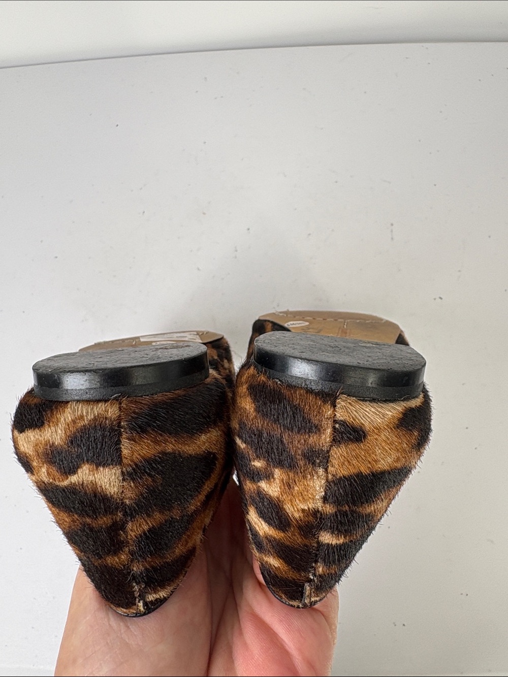 🥿 Vince Camuto Leopard-Print Ballet Flats in Brown & Black cow fur - Picture 8 of 8